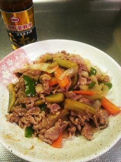 豚肉と夏野菜のスタミナ源たれ炒め-レシピのメイン写真