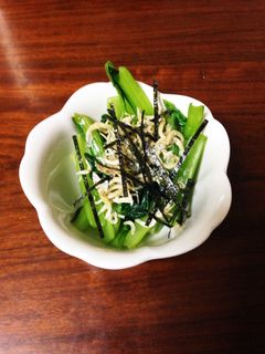 小松菜のカリカリジャコ和え-レシピのメイン写真