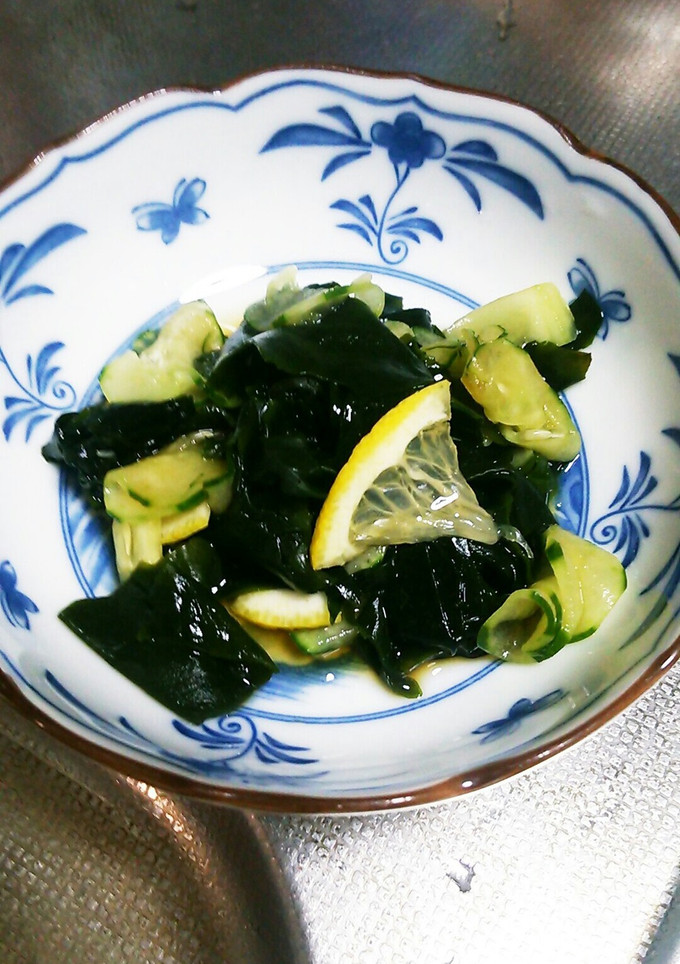 ワカメときゅうりのレモンの酢の物-レシピのメイン写真