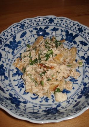 ☆生春菊とお揚げのゴマ味豆腐サラダ☆-レシピのメイン写真