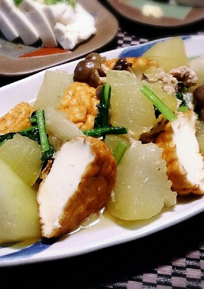 冬瓜と魚河岸揚げの煮物-レシピのメイン写真