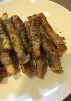 パン耳でくるくる肉巻き♪-レシピのメイン写真