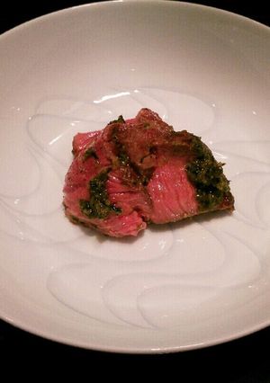 牛肉のジェノベーゼソース和え-レシピのメイン写真