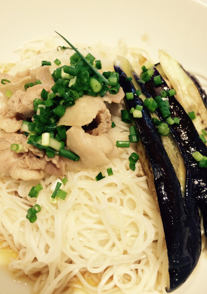 ★揚げなすと豚肉の簡単ぶっかけそうめん★-レシピのメイン写真