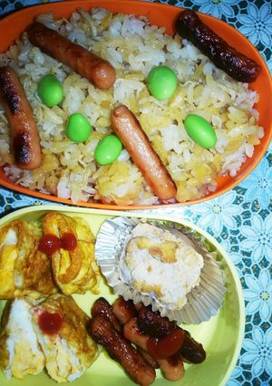 早朝お弁当4日目-レシピのメイン写真