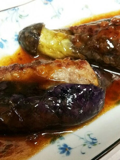 とろとろ茄子の肉はさみ焼き-レシピのメイン写真