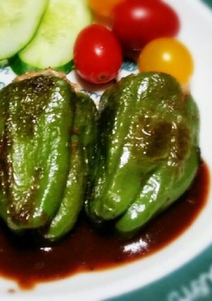 わが家の肉詰めピーマン-レシピのメイン写真