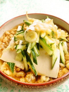 ☺簡単おつまみ冷奴♪冷やしたぬき豆腐☺-レシピのメイン写真