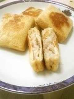 ツナマヨぺたんこ焼き稲荷-レシピのメイン写真