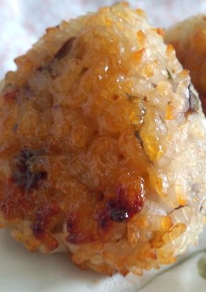 なすと大葉の甘味噌の焼きおにぎり-レシピのメイン写真