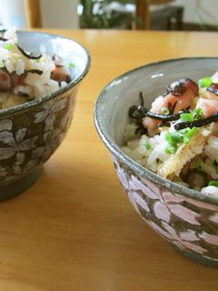 長ひじきとたこの炊き込みご飯-レシピのメイン写真