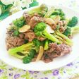牛肉とブロッコリーのにんにく醤油炒め