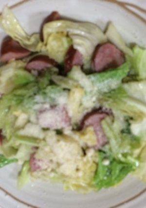 フランクとキャベツ炒め-レシピのメイン写真