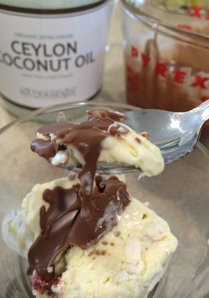夏にぴったり、瞬間で固まるチョコレート♪-レシピのメイン写真