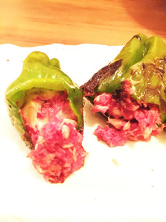 ピーマン肉詰め【簡単】コンビーフ・ツナ缶-レシピのメイン写真