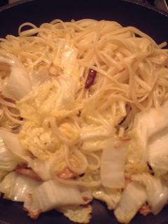 炒めるだけ!簡単白菜パスタ-レシピのメイン写真