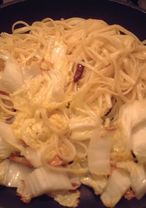 炒めるだけ！簡単白菜パスタ-レシピのメイン写真