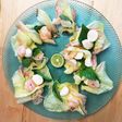 花オクラのカプレーゼ風♬