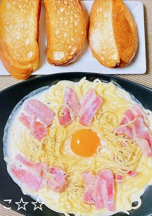 我が家のお店風カルボナーラ-レシピのメイン写真