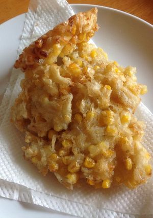 甘いトウモロコシのかき揚げ-レシピのメイン写真