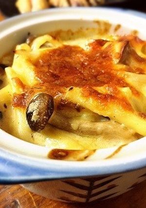 さんまの蒲焼で!ちょっと和風なグラタン-レシピのメイン写真
