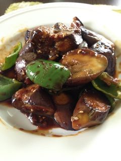 ナスとピーマンの甜麺醤炒め-レシピのメイン写真