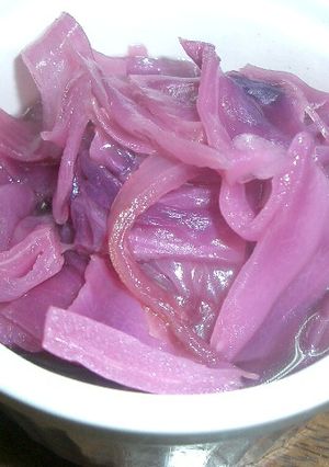 紫キャベツのヴィネガースープ風煮込み-レシピのメイン写真