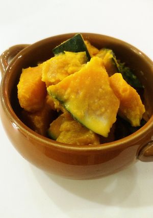 簡単レンジ 材料3つ☆かぼちゃのミルク煮-レシピのメイン写真