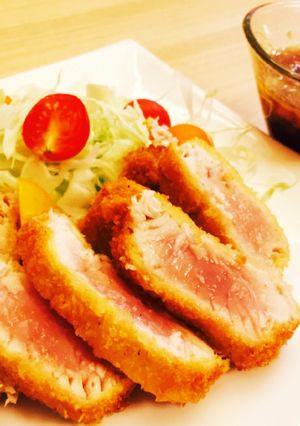 外サクサク、中はレア〜なマグロカツ♫-レシピのメイン写真