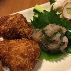 รูปของ 豚チーズ揚げの梅しそおろしソース