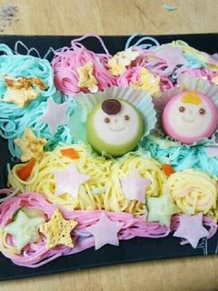 ★カラフルな七夕そうめん★-レシピのメイン写真