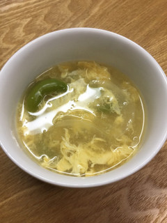 ピーマンと玉ねぎのコンソメスープ-レシピのメイン写真