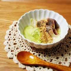 รูปของ 餃子の皮で☆簡単もちもち和風スイーツ☆