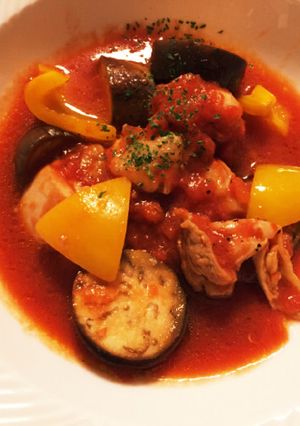 鶏肉のラタトゥイユ風煮込み-レシピのメイン写真