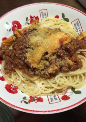エリンギとチーズのミートパスタ-レシピのメイン写真