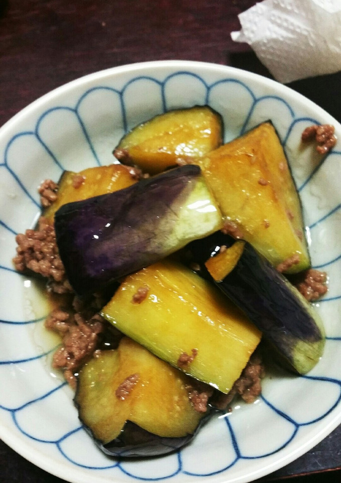 揚げナスとひき肉のだし醤油煮-レシピのメイン写真