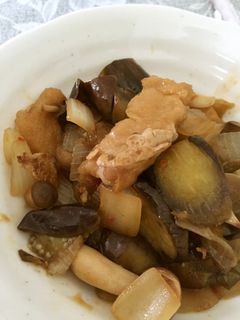 なすと白身魚(かじき)の甘酢炒め-レシピのメイン写真