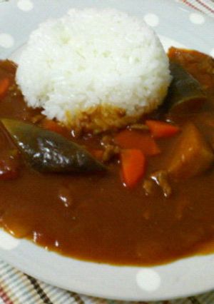 茄子と挽肉のカレー♫♬-レシピのメイン写真