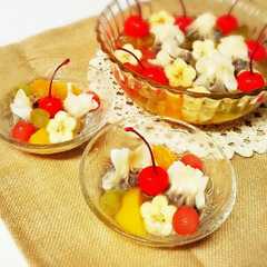 รูปของ 餃子の皮で簡単モチモチひんやりスイーツ☆