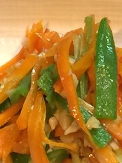 人参とオクラの炒め煮-レシピのメイン写真