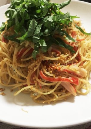 時短簡単！しらすと蟹かまぼこの和風パスタ-レシピのメイン写真