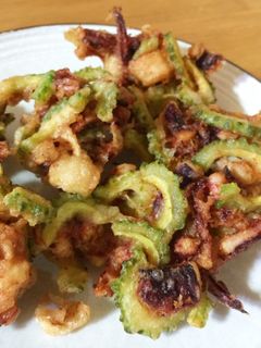 マジうま!ゴーヤとイカのかき揚げ-レシピのメイン写真