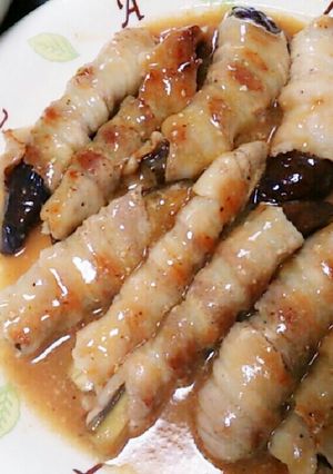 なすの豚バラ巻き(甘味噌あん)-レシピのメイン写真