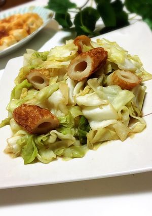 *＊キャベツとちくわの簡単炒め＊*-レシピのメイン写真
