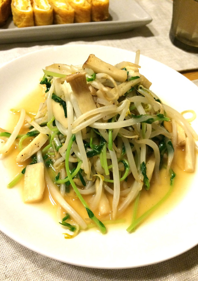 豆苗ともやしの中華炒め-レシピのメイン写真