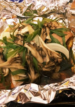 サーモンのバター醤油ホイル焼き-レシピのメイン写真