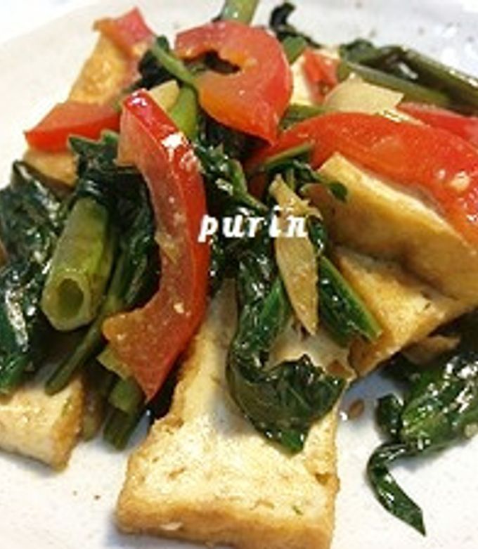 空芯菜と厚揚げのピリ辛炒め-レシピのメイン写真