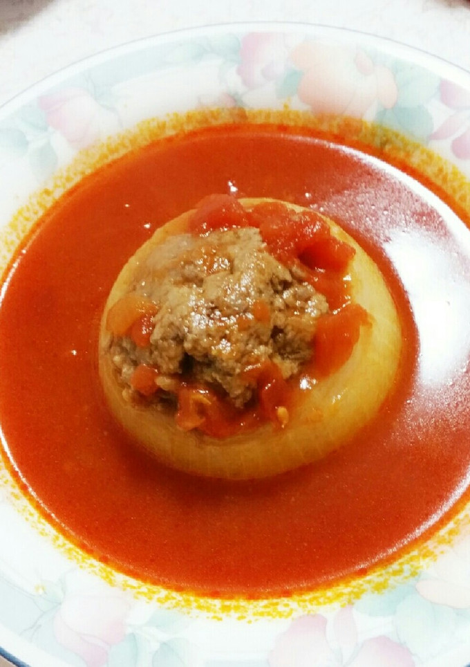 ☆まるごと玉ねぎの簡単トマトスープ☆-レシピのメイン写真