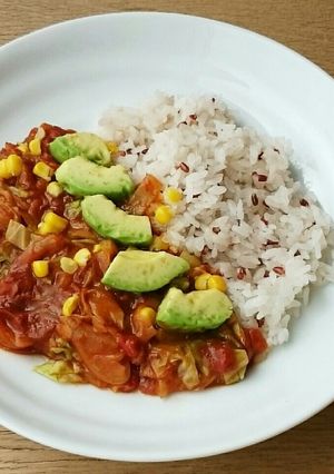 コンビーフとキャベツで！手抜きカレー ♪-レシピのメイン写真