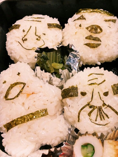 笑えるキャラ弁!?おやじおにぎり-レシピのメイン写真